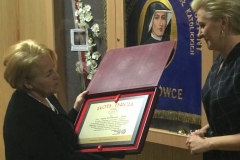 Złota Tarcza SPSK dla Pani Prezydentowej Agaty Kornhauser-Dudy