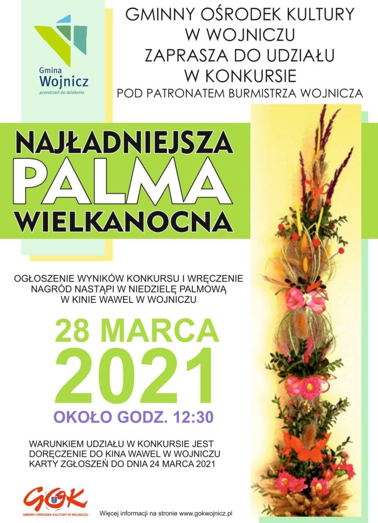 Konkurs na Najpiękniejszą Palmę Wielkanocną.