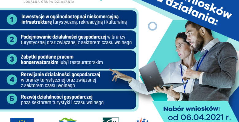 LGD Dunajec-Biała baner dotyczący bieżących naborów.