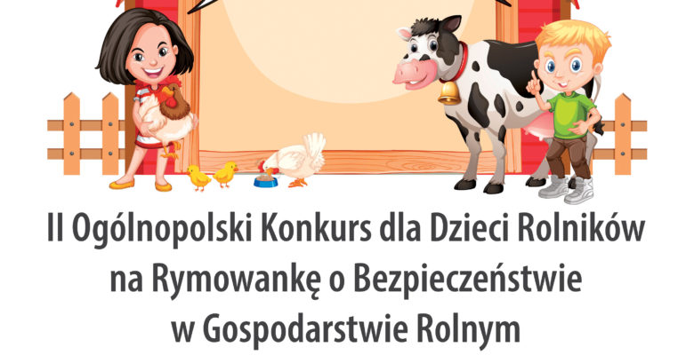 Plakat konkursowy dla dzieci rolników