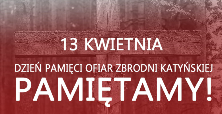 Grafika Dzień Pamięci Ofiar Zbrodni katyńskiej