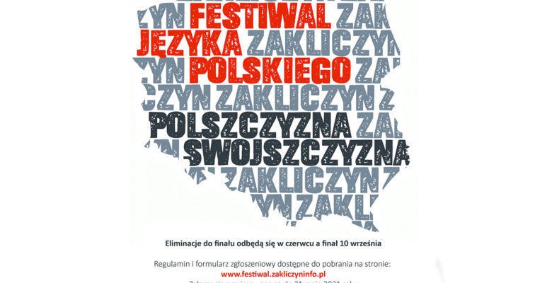 Baner festwial Języka Polskiego