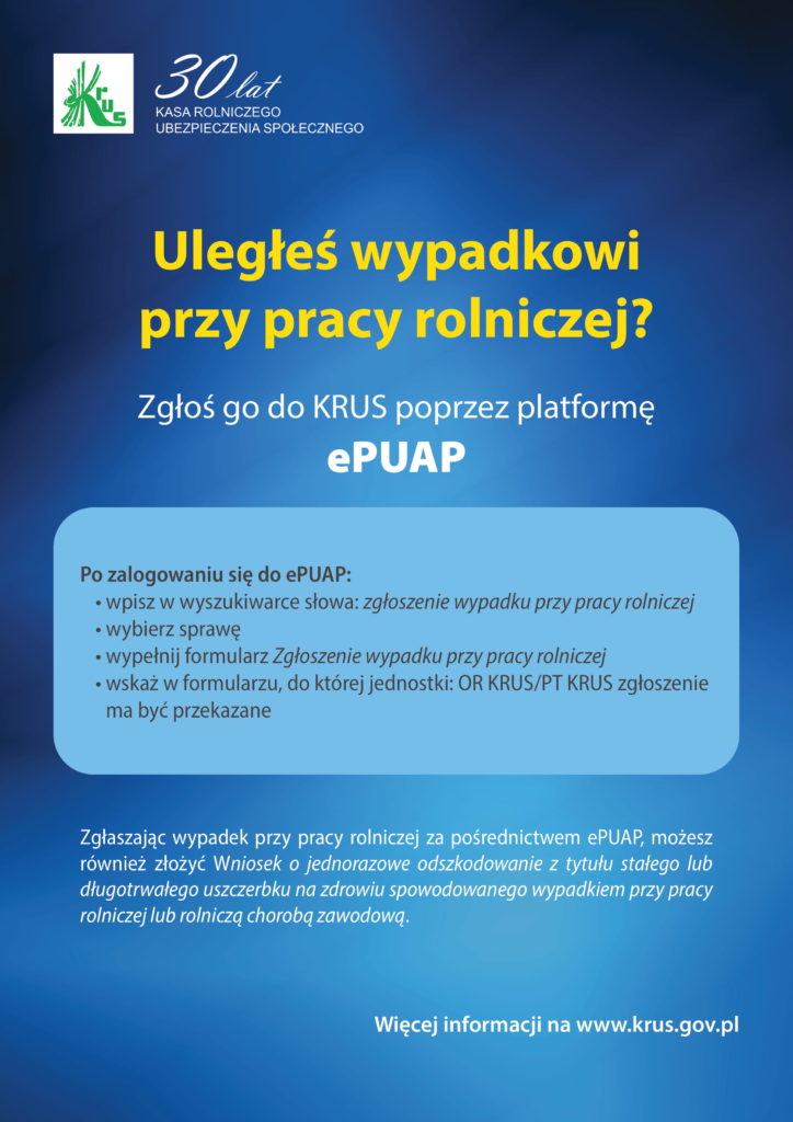 Plakat epuap KRUS