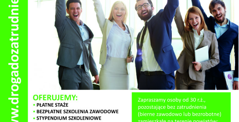 plakat droga do zatrudnienia