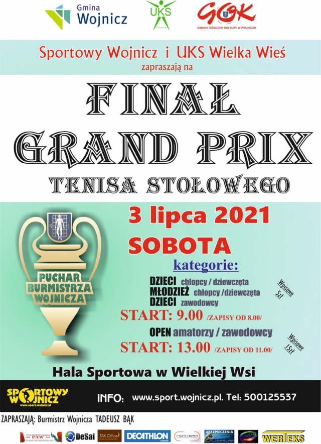 Finał Grand Prix Tenisa Stołowego 2021