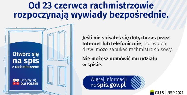Od 23 czerwca rachmistrzowie rozpoczynają wywiady bezpośrednie