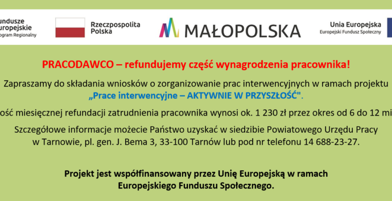 Baner Aktywnie w przyszłość