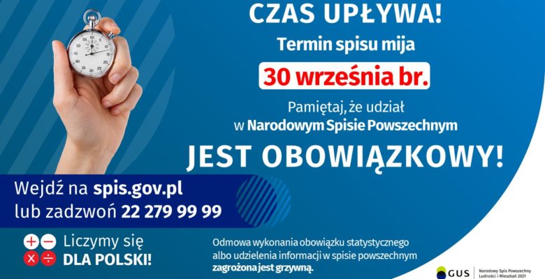 Termin spisu mija 30 września br.