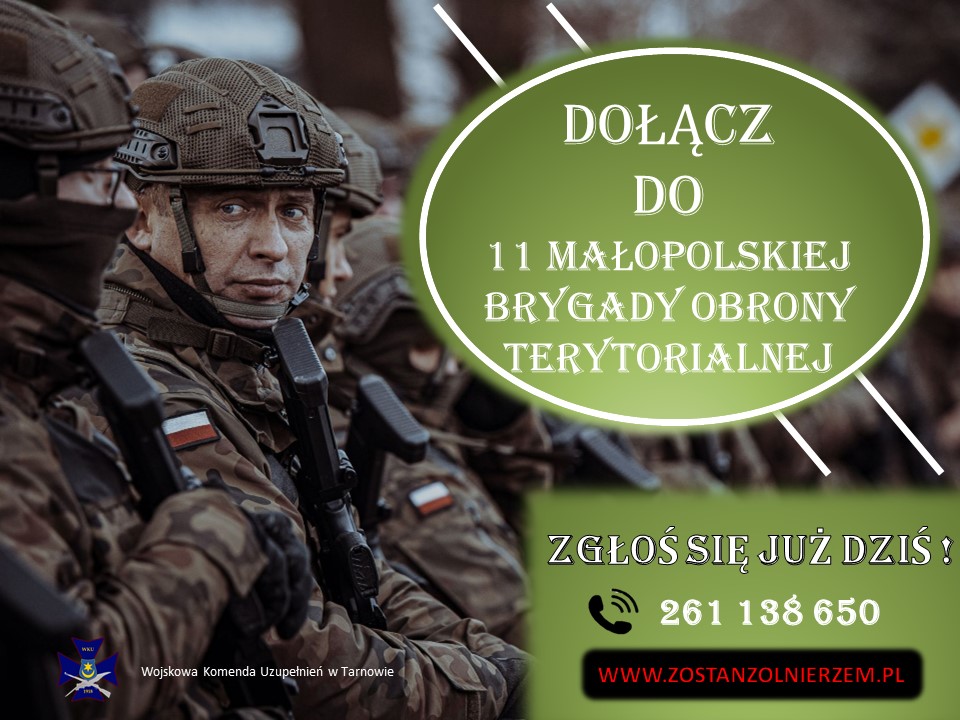 Dołącz do Małopolskiej Brygady Obrony Terytorialnej
