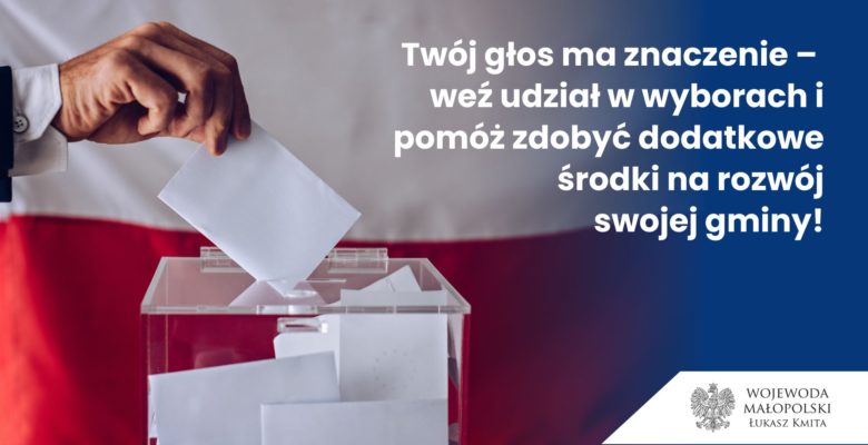 Twój głos ma znaczenie – weź udział w wyborach i pomóż zdobyć dodatkowe środki na rozwój swojej gminy!