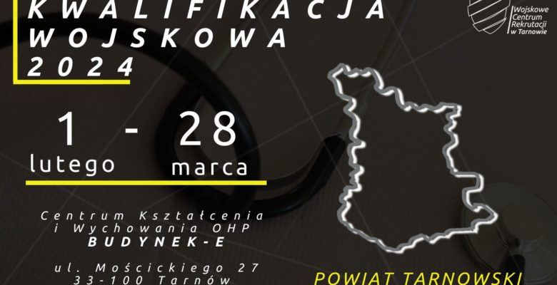 Kwalifikacja Wojskowa 2024 dla Powiatu Tarnowskiego