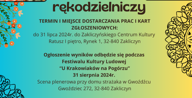 I Konkurs Rękodzielniczy Gwoździec 2024