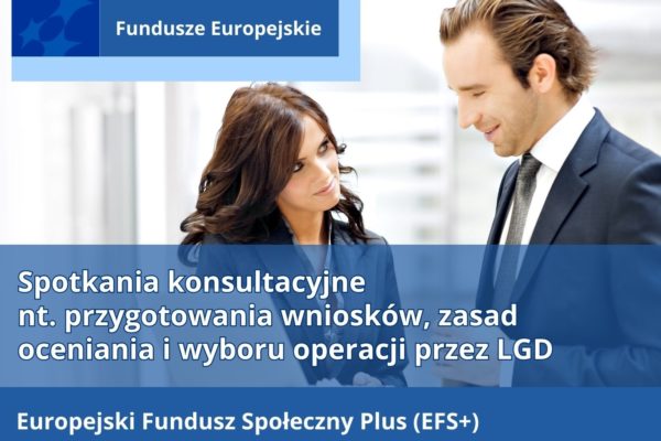 Spotkania konsultacyjne nt. przygotowania wniosków, zasad oceniania i wyboru operacji przez LGD w ramach EFS+