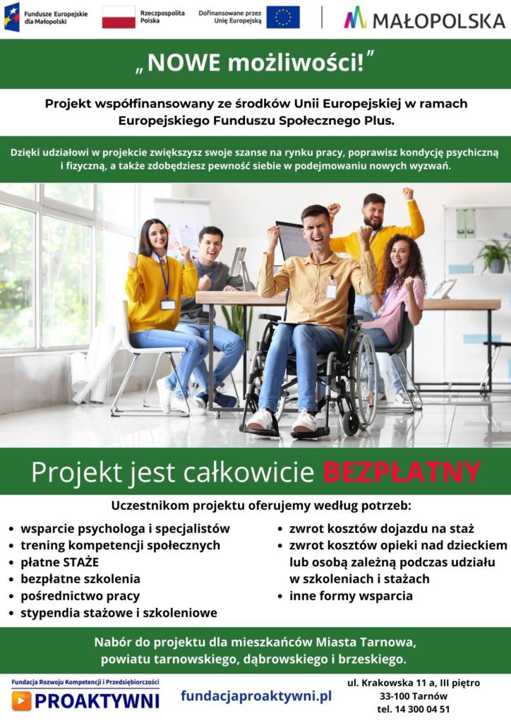 Projekt „NOWE możliwości!”