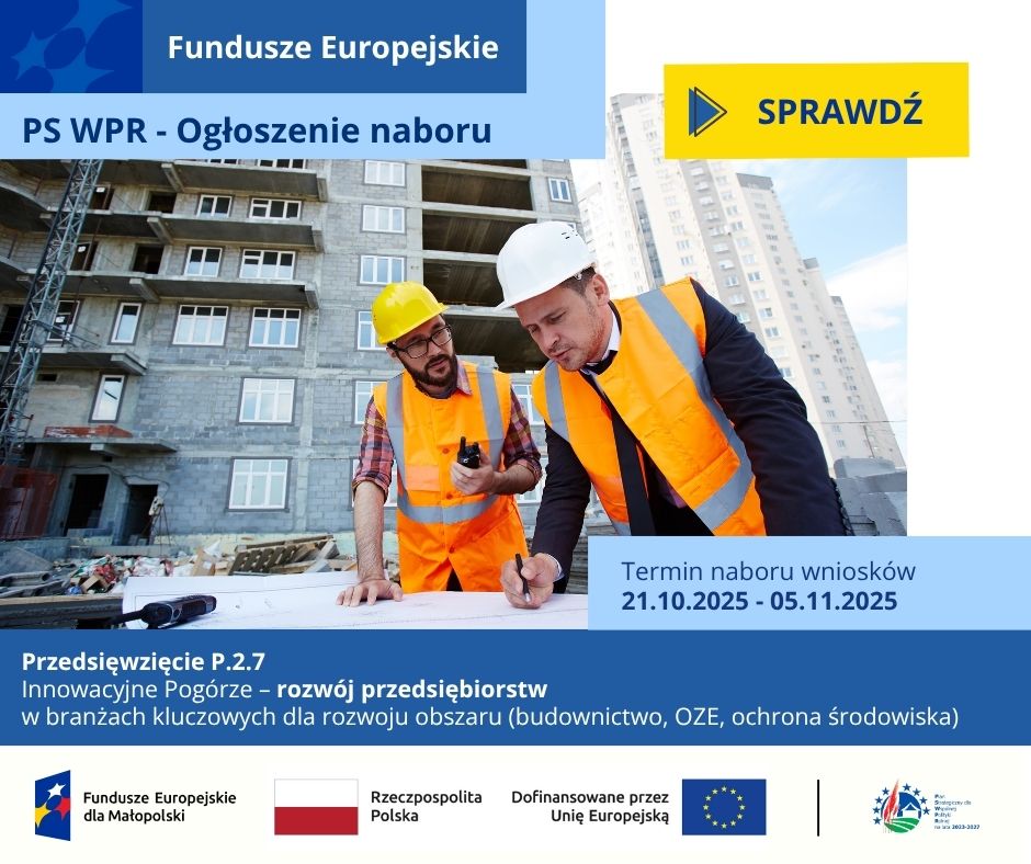 Nabór wniosków w Pogórzańskim Stowarzyszeniu Dunajec-Biała na rozwój działalności gospodarczej (rozwój DG)